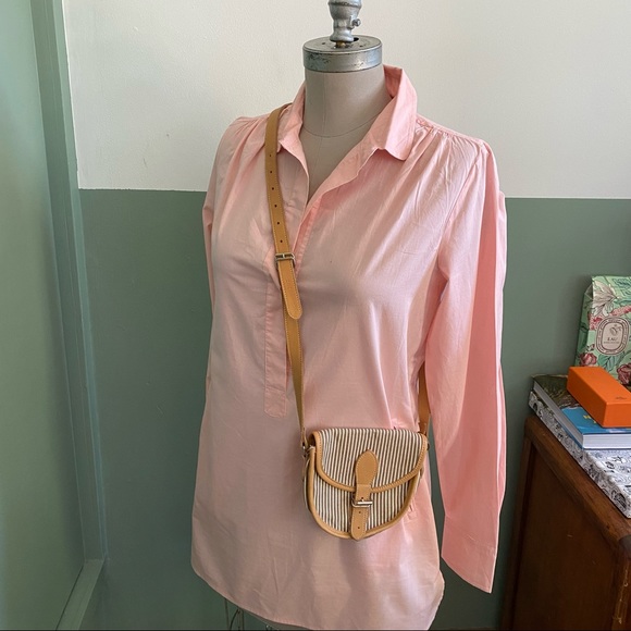 J Crew - pink tunic Toluca popover button down shirt NWT - Picture 10 of 16